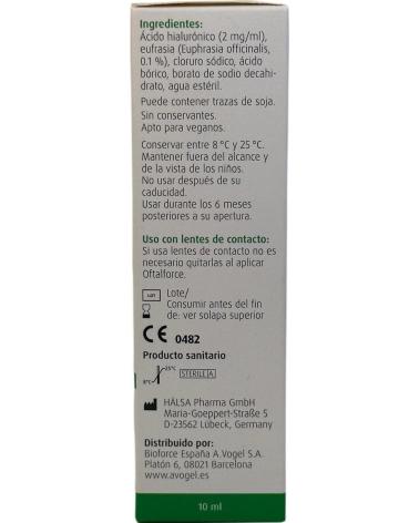 A.VOGEL AVOGEL OFTALFORCE COLIRIO EXTRA HIDRATANTE 10ML