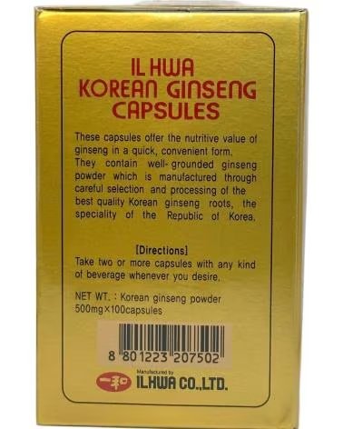 TONGIL GINSENG IL HWA 500MG - 100 KAPSELN