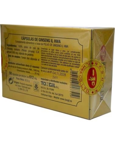 TONGIL GINSENG IL HWA 500MG 50 CÁPSULAS