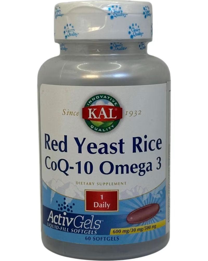 SOLARAY ROTER REISHEFE MIT COENZYM Q10 UND OMEGA 3 - 60 ACTIVGELS