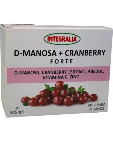 INTEGRALIA D-MANOSE + CRANBERRY FORTE, SUPLEMENTO ALIMENTAR 150 CÁPSULAS