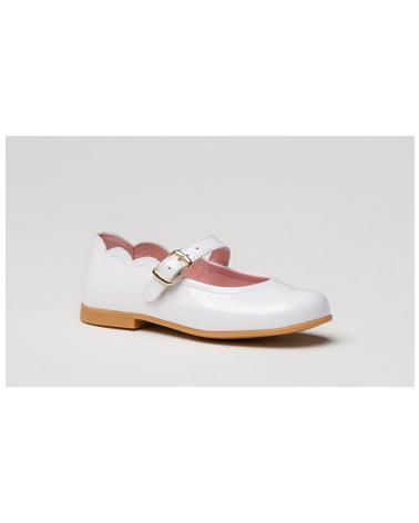 Ballerines pour Fille ANGELITOS FRANCESITA PIEL 1100 BLANCO