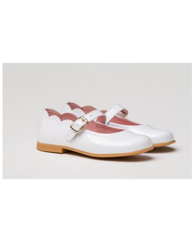 Ballerinas für Mädchen ANGELITOS FRANCESITA PIEL 1100 BLANCO