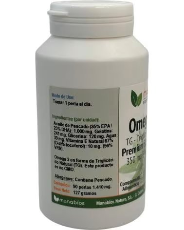 MANABIOS OMEGA 3 TG PREMIUM 1000MG - 90 PERLES