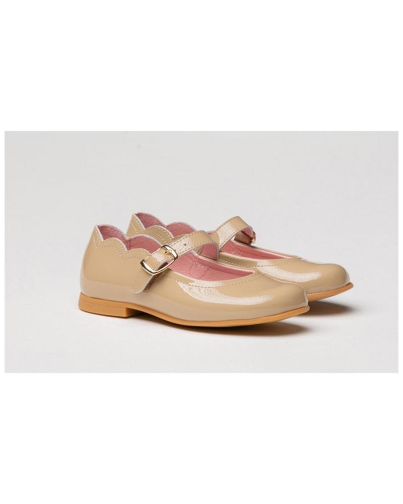 Ballerines pour Fille ANGELITOS FRANCESITA PIEL 1100 CAMEL