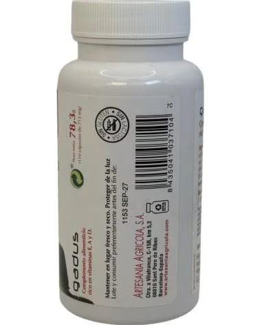 ARTESANIA AGRCOLA AGRICOLA GADUS HUILE DE FOIE DE MORUE 110 GÉLULES