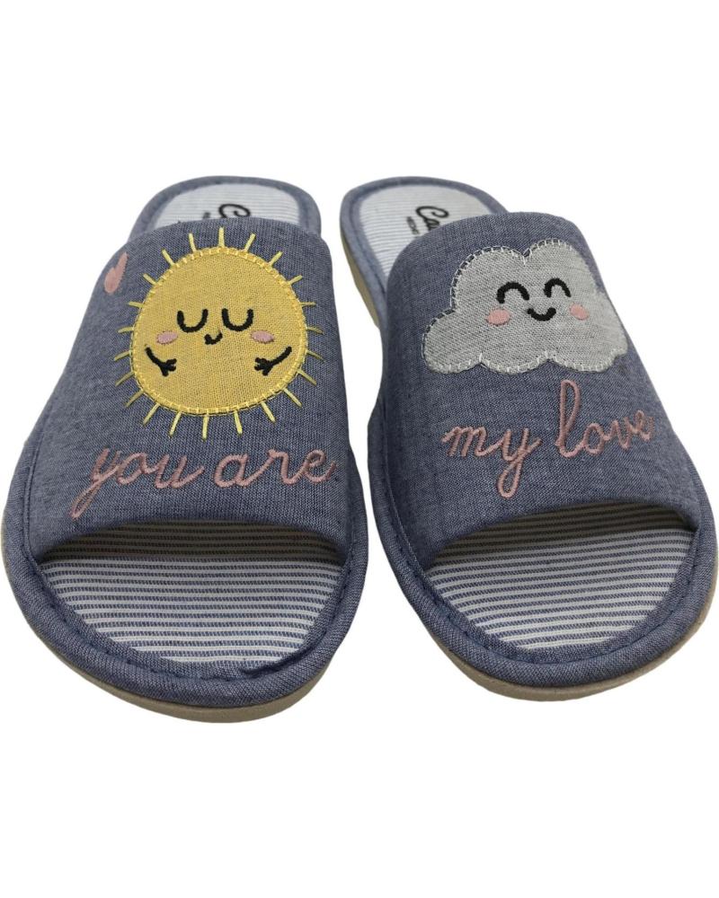 CABRERA ZAPATILLA DE CASA VERANO 2493 AZUL