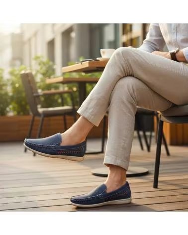 TIMBOS 132864 PERFORATED MEN´S LOAFER AZUL