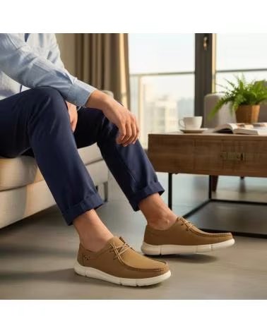TIMBOS ZAPATO VESTIR CASUAL DE HOMBRE TAUPE 132861 VERDE