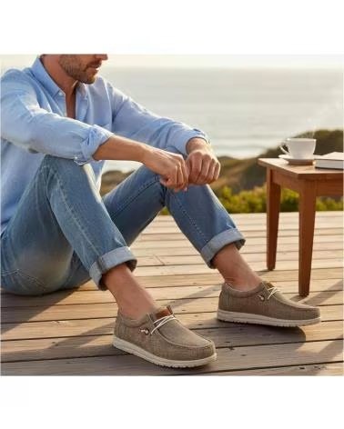 TIMBOS ZAPATO VESTIR CASUAL DE HOMBRE TAUPE 132840 VERDE