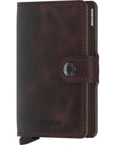SECRID TARJETERO PARA HOMBRE EN PIEL MARRÓN MARRON
