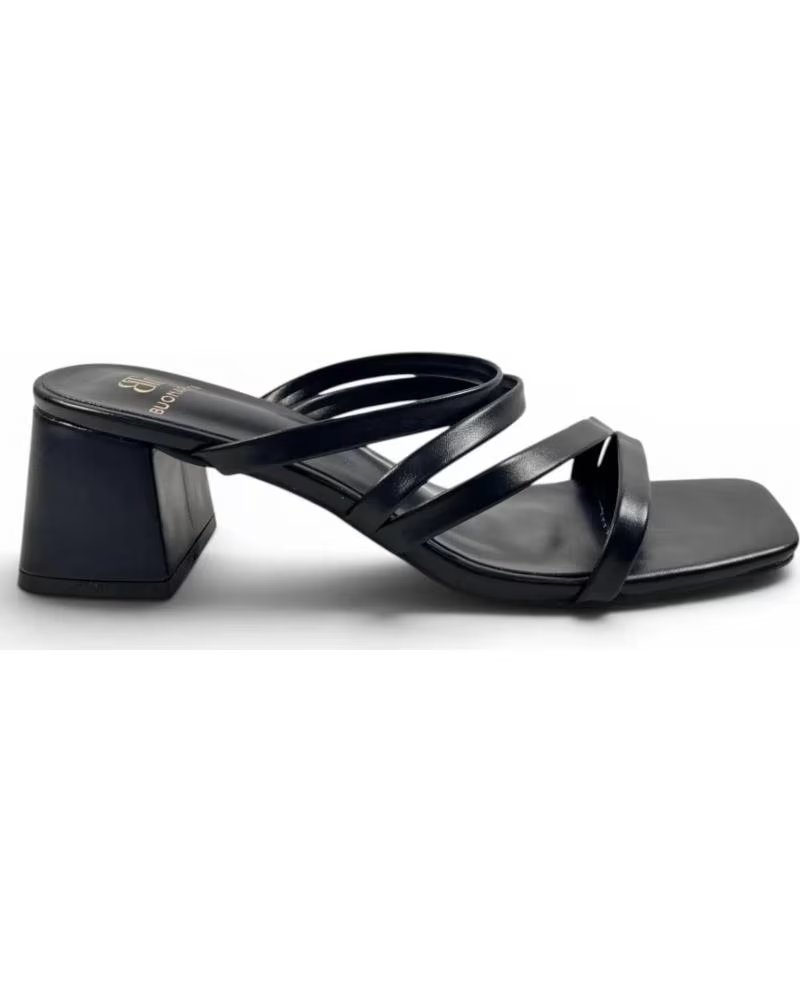 TIMBOS DRESS SANDAL WITH BLOCK HEEL NEGRO