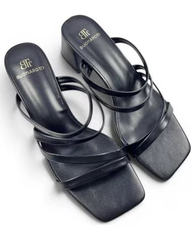 TIMBOS DRESS SANDAL WITH BLOCK HEEL NEGRO