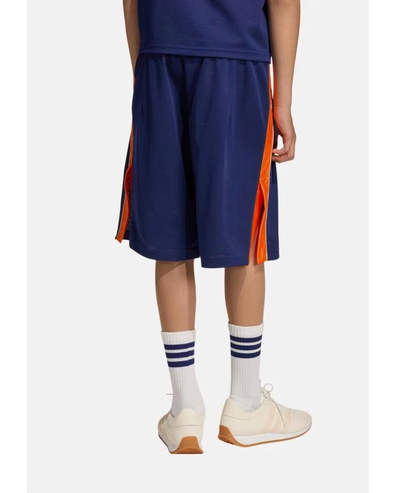 ADIDAS PANTALÓN CORTO DEPORTIVO AZUL CON DETALLES EN CONTRASTE NAN