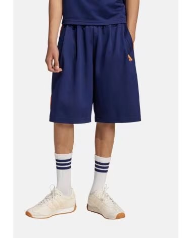 ADIDAS PANTALÓN CORTO DEPORTIVO AZUL CON DETALLES EN CONTRASTE NAN