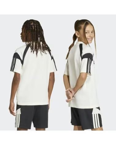 ADIDAS CAMISETA DE MANGA CORTA CAMISETA HOUSE OF TIRO MANGA CORTA BLANCO PURO NEGRO EN BLANCO PARA UNISEX JUNIOR