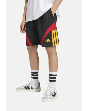 ADIDAS PANTALON CORTO J HOT SHO EN NEGRO PARA NINOS UNISEX BLACK-COGOLD-POWRED