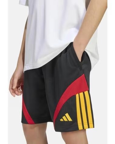 ADIDAS PANTALON CORTO J HOT SHO EN NEGRO PARA NINOS UNISEX BLACK-COGOLD-POWRED