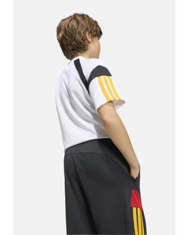 ADIDAS PANTALON CORTO J HOT SHO EN NEGRO PARA NINOS UNISEX BLACK-COGOLD-POWRED