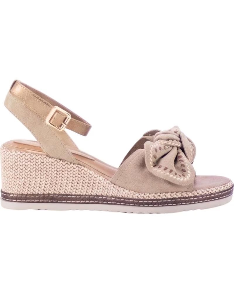 KESLEM LA-744 SANDAL WITH BOW IN TAUPE