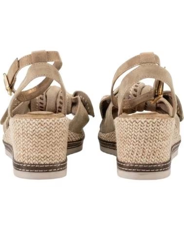 KESLEM LA-744 SANDAL WITH BOW IN TAUPE