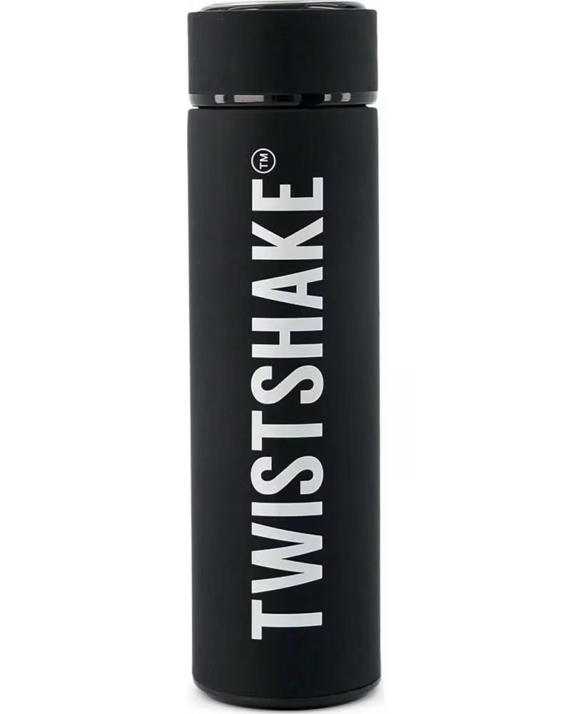 TWISTSHAKE GARRAFA TÉRMICA EM AÇO INOXIDÁVEL PRETA NEGRO