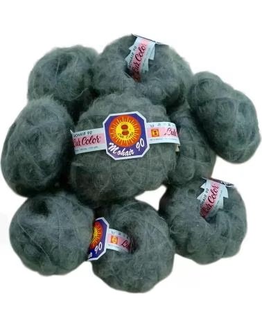 LUZ COLOR 20ER SET MOHAIR WOLLE GRAU GRIS