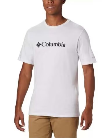 COLUMBIA T-SHIRT A MANICHE CORTE 1680053-100 BLANCO