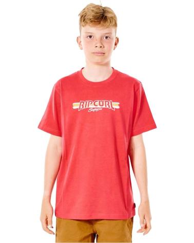 RIP CURL CAMISETA MANGA CORTA KTEXP9-4870 PARA NIÑOS ROJO