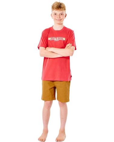 RIP CURL CAMISETA MANGA CORTA KTEXP9-4870 PARA NIÑOS ROJO