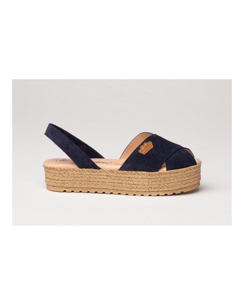  de Mujer  IBICENCA ANTE CRUZ GEL-MEMORY FOAM 1257 MARINO