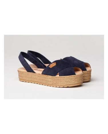  de Mujer  IBICENCA ANTE CRUZ GEL-MEMORY FOAM 1257 MARINO