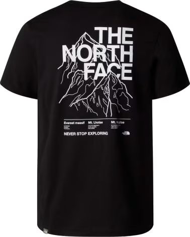 THE NORTH FACE THE KURZARM-T-SHIRT MIT LOGO UND GRAFIK NF0A7Z9KKY4 NEGRO