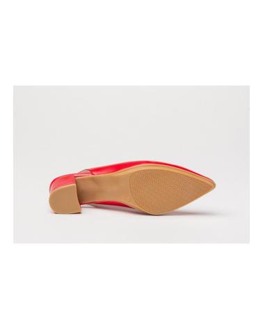 Sandalias de Mujer EVA MAÑAS SALON DESCUBIERTO PIEL 1496 ROJO