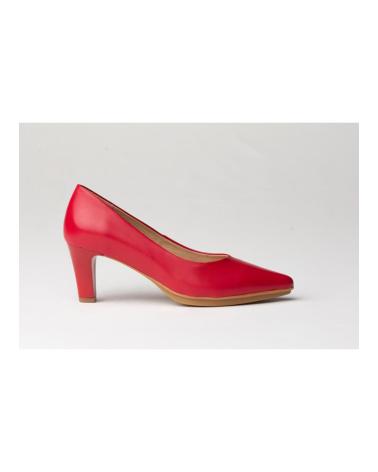 Zapatos de Mujer EVA MAÑAS SALON PIEL SOFT1498 ROJO