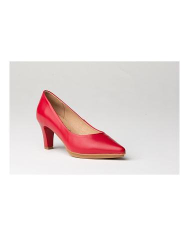 Zapatos de Mujer EVA MAÑAS SALON PIEL SOFT1498 ROJO