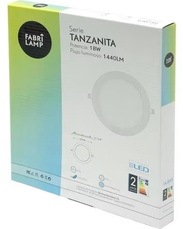 FABRILAMP LED EINBAUPANEL RUND SERIE TANZANITA FÜR INNENBELEUCHTUNG MULTICOLOR