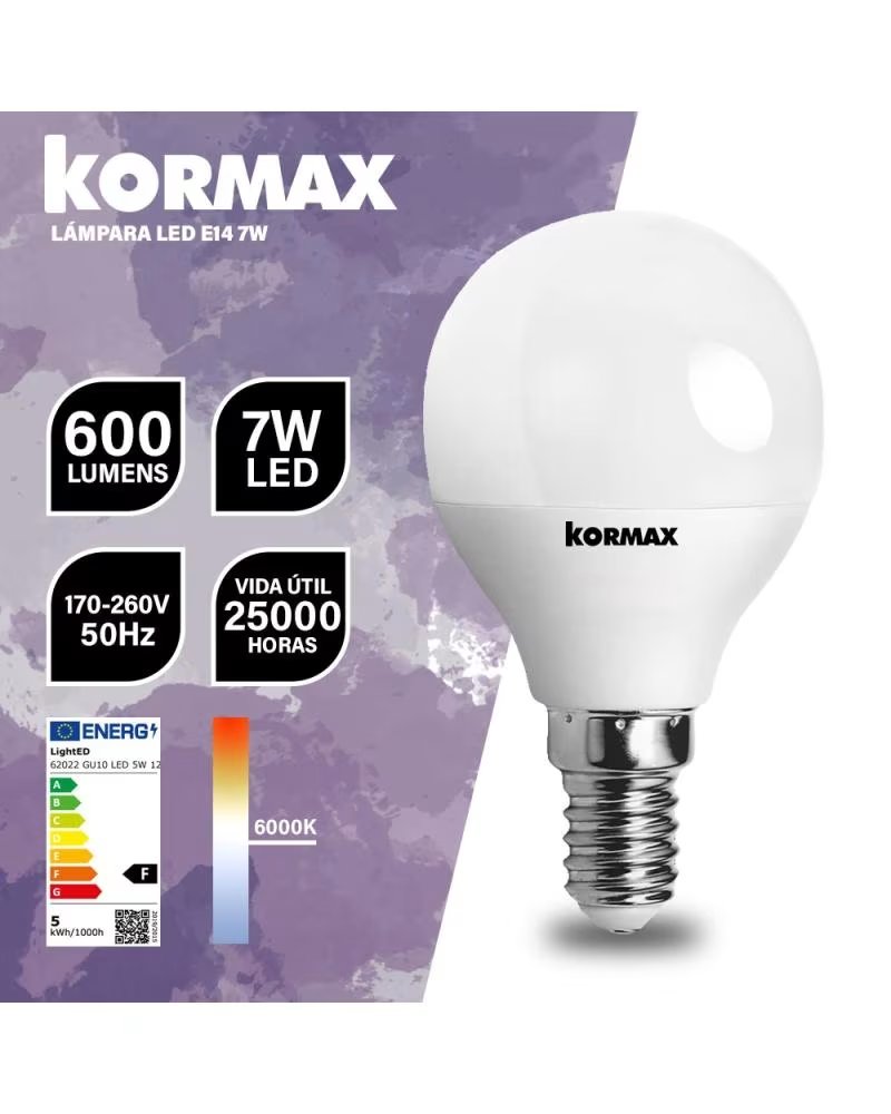 KORMAX LÂMPADA LED 7W 600 LÚMENS MULTICOLOR