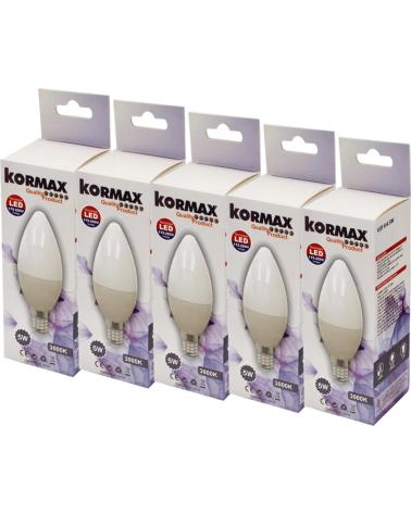 KORMAX BOMBILLA LED 5W VELA MULTICONTACTO MULTICOLOR