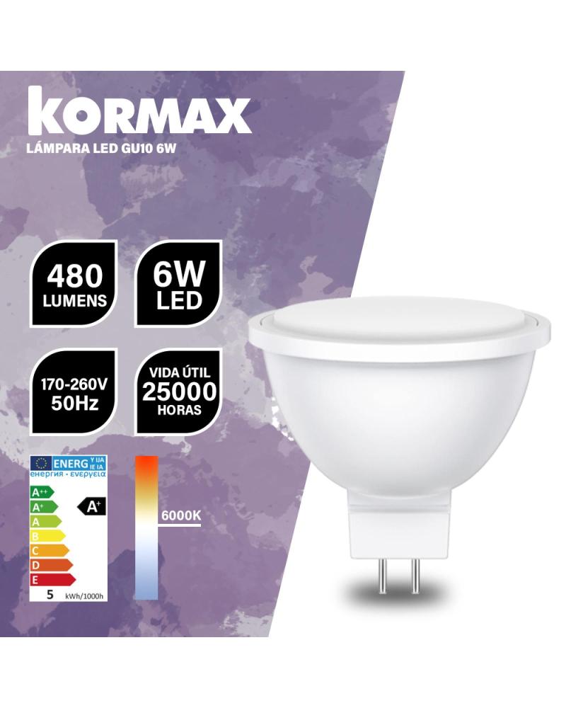 KORMAX BOMBILLA LED 6W 480 LÚMENES MULTICOLOR