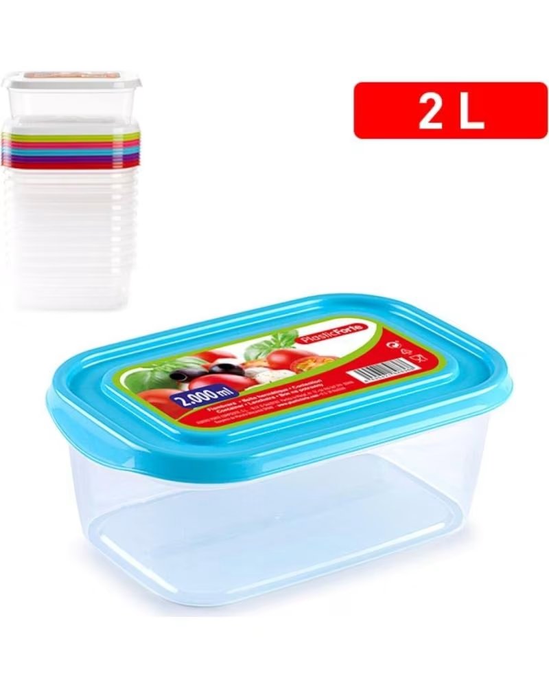 PLASTICFORTE MEHRZWECK-KÜCHENBEHÄLTER MIT LUFTDICHTEM DECKEL MULTICOLOR
