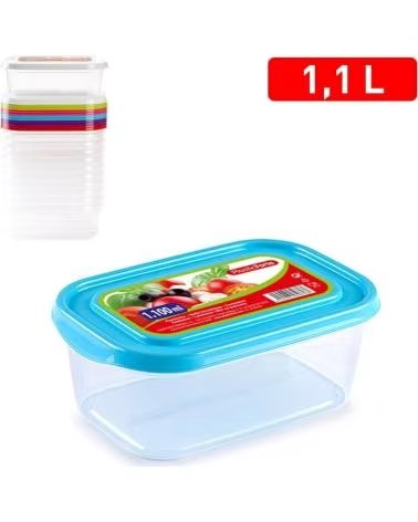 PLASTICFORTE MEHRZWECK-KÜCHENBEHÄLTER MIT LUFTDICHTEM DECKEL MULTICOLOR