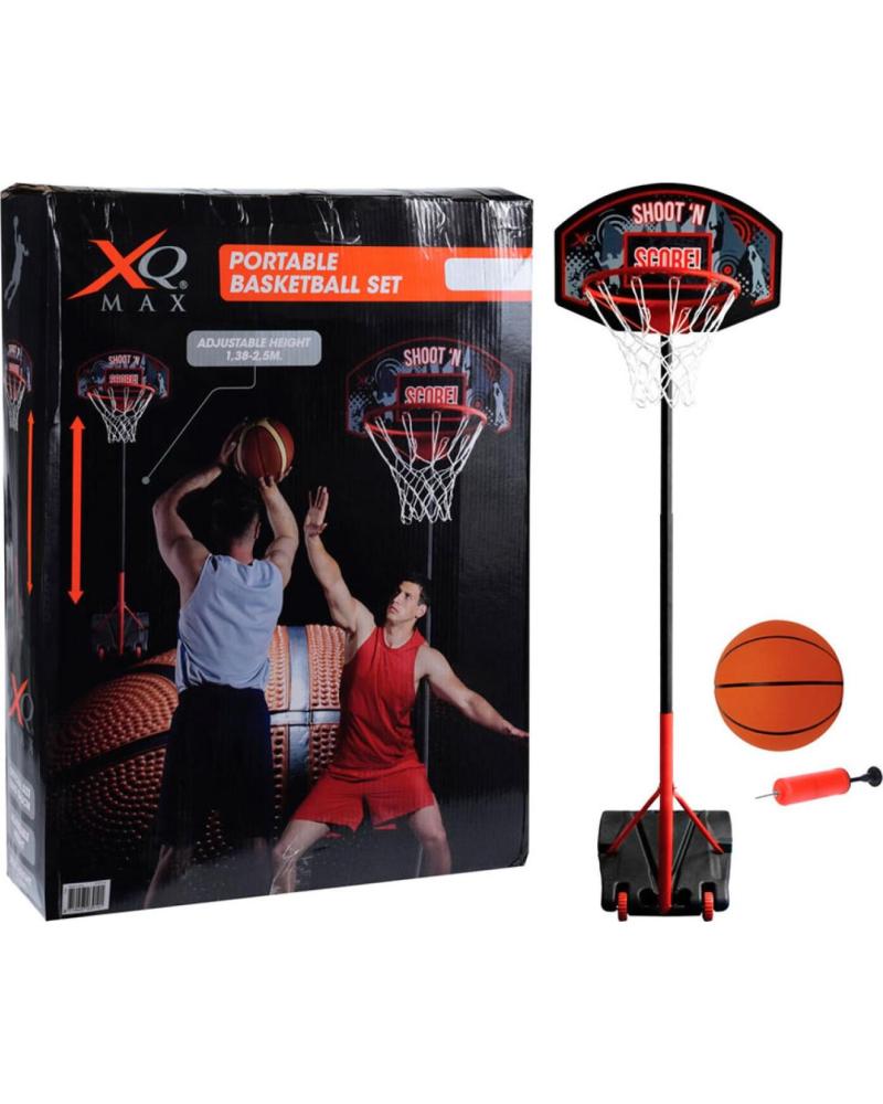 XQMAX CANASTA DE BALONCESTO AJUSTABLE HASTA 25M MULTICOLOR