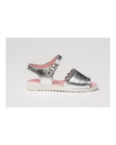 ANGELITOS SANDALE EN CUIR 574 ARGENT PLATA