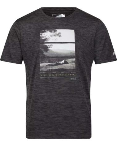 REGATTA CAMISETA DE MANGA CORTA RMT272-4ZQ EN PARA HOMBRE NEGRO