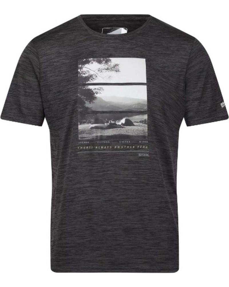 REGATTA CAMISETA DE MANGA CORTA RMT272-4ZQ EN PARA HOMBRE NEGRO