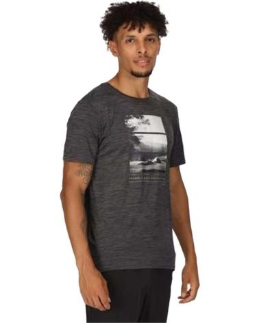REGATTA CAMISETA DE MANGA CORTA RMT272-4ZQ EN PARA HOMBRE NEGRO