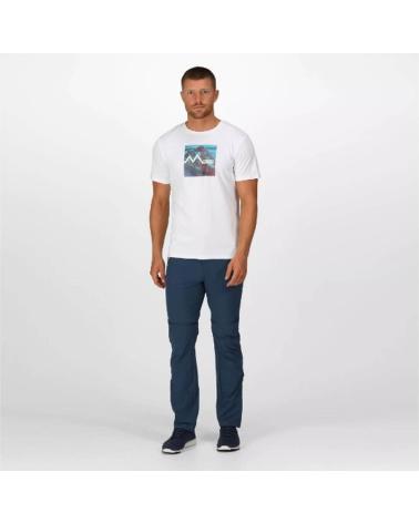 REGATTA CAMISETA DE MANGA CORTA RMT272-900 EN PARA HOMBRE BLANCO