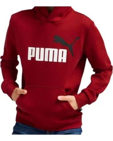 PUMA SUDADERA CON CAPUCHA 586987-13 EN PARA NINOS UNISEX ROJO