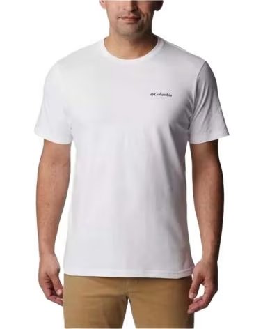 COLUMBIA CAMISETA DE MANGA CORTA 1834041118 EN PARA HOMBRE BLANCO